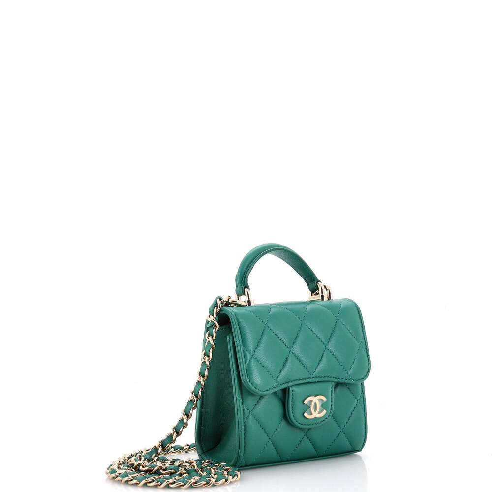 Chanel Square Classic Flap Top Handle #218141C18 - Picture 3 of 7